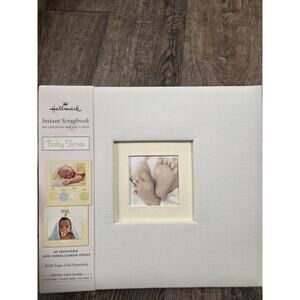 Hallmark New Baby Instant Scrapbook Album Yellow 20 Page Kit - Just add Pictures